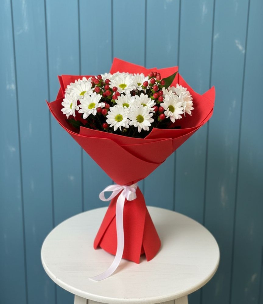 Букет цветов из: Хризантемы в Старая Ведуге