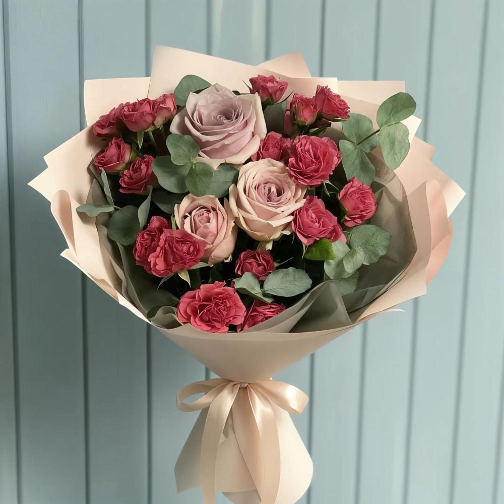 Букет цветов из: Гвоздики и Розы в Старая Ведуге