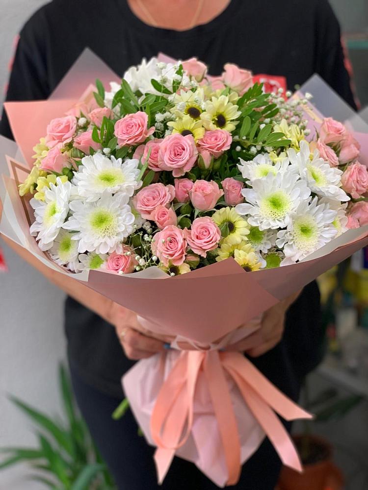 Букет цветов из: Розы и Хризантемы в Старая Ведуге