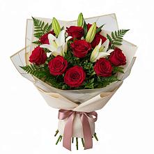 Букет цветов из:  Лилии и Розы #REPLACE_PRED# Старая Ведуге