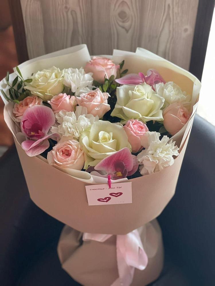 Букет цветов из: Орхидеи, Розы и Гвоздики в Старая Ведуге