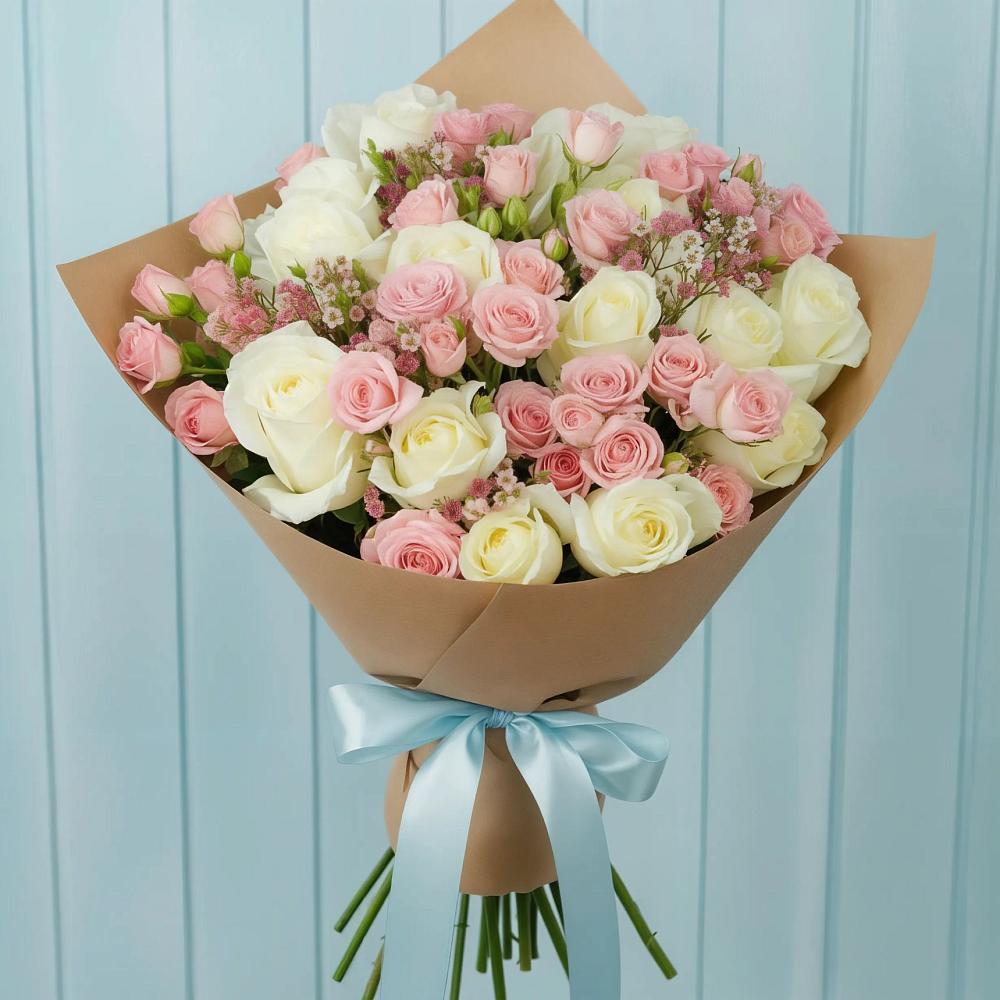 Букет цветов из: Розы в Старая Ведуге