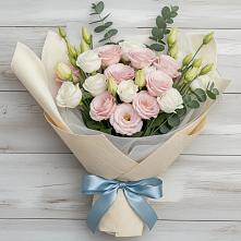 Букет цветов из:  Лизиантусы в Старая Ведуге