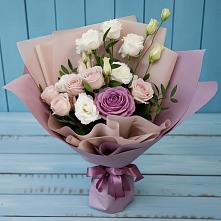 Букет цветов из:  Розы и Лизиантусы в Старая Ведуге