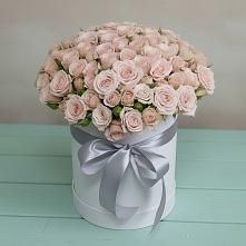 Цветочная композиция из Розы в шляпной коробке в Старая Ведуге