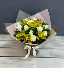 Букет цветов из:  Орхидеи и Розы в Старая Ведуге