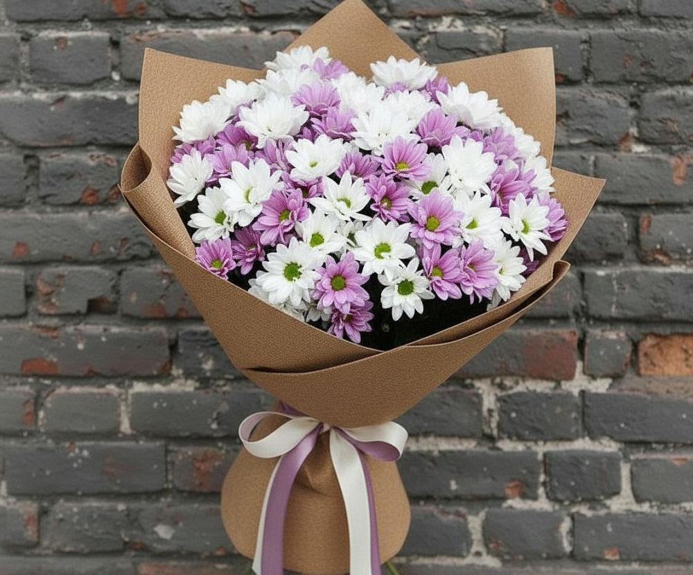 Букет цветов из: Хризантемы в Старая Ведуге