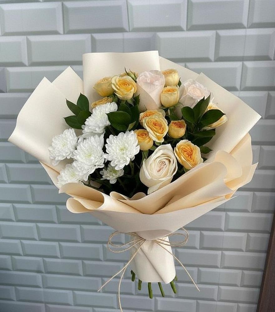 Букет цветов из: Розы и Хризантемы в Старая Ведуге
