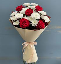 Букет цветов из:  Розы и Хризантемы в Старая Ведуге