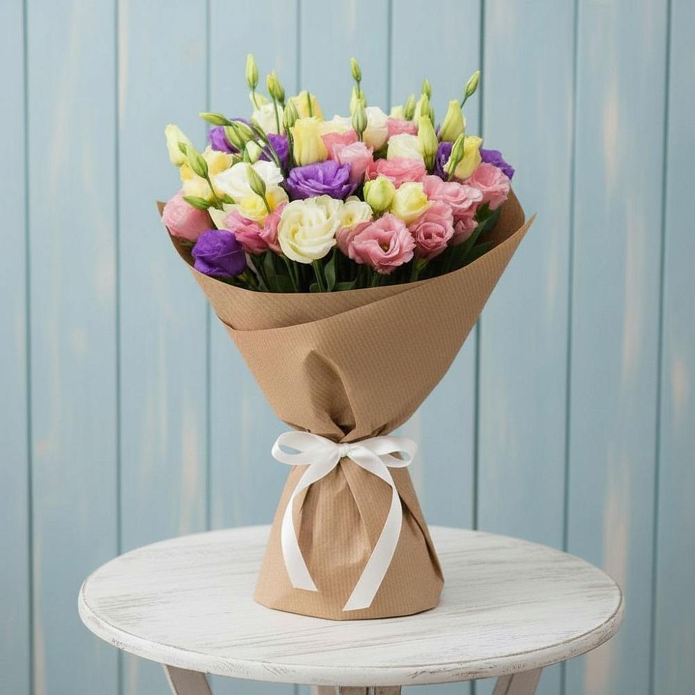 Букет цветов из: Лизиантусы в Старая Ведуге