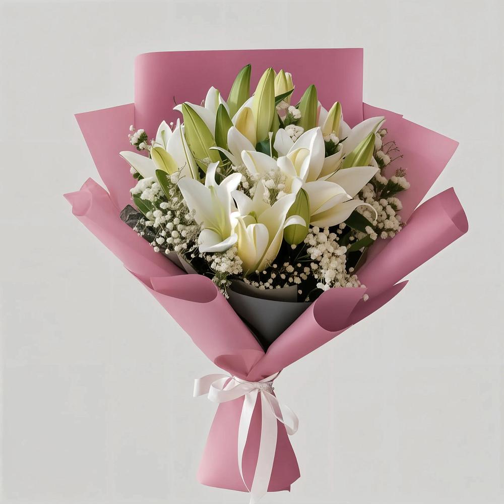 Букет цветов из: Лилии в Старая Ведуге
