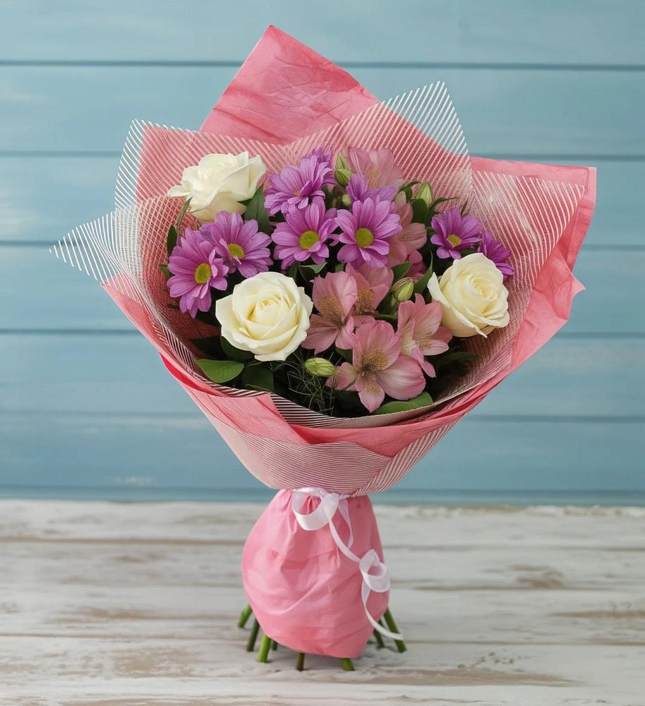 Букет цветов из: Герберы в Старая Ведуге