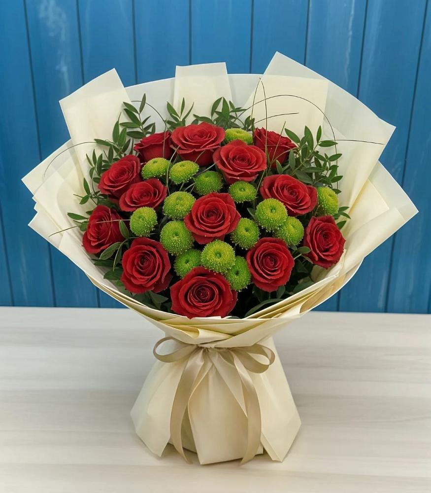 Букет цветов из: Розы и Хризантемы в Старая Ведуге