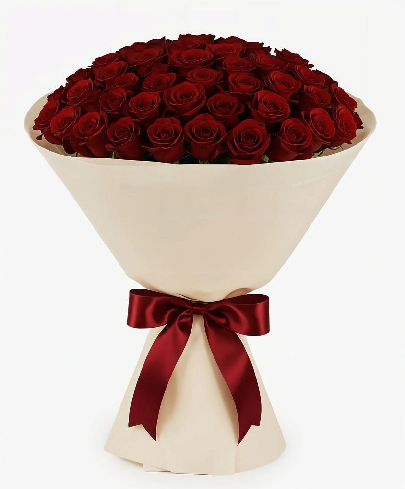 Букет 101 Бордовая роза Блэк Бакарра в Старая Ведуге