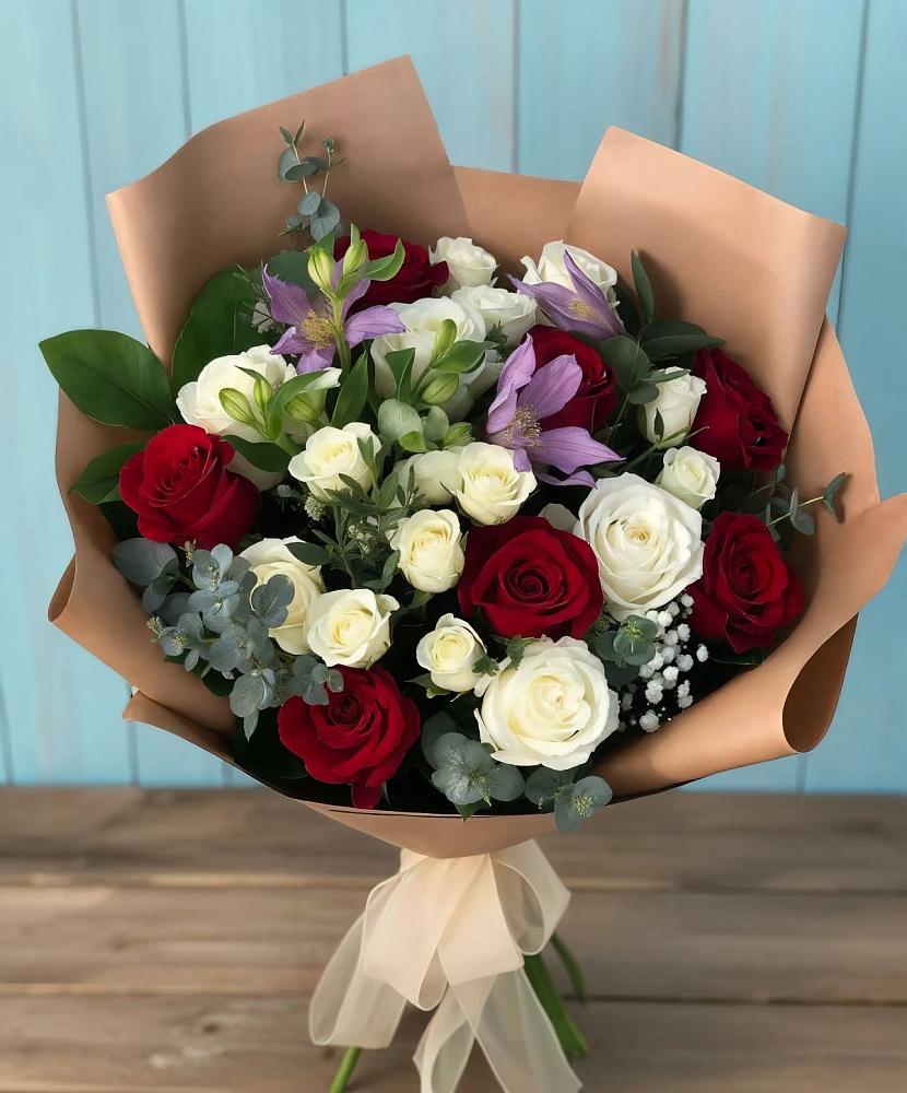 Букет цветов из: Розы и Альстромерии в Старая Ведуге