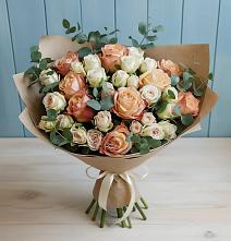 Букет цветов из:  Альстромерии и Розы в Старая Ведуге