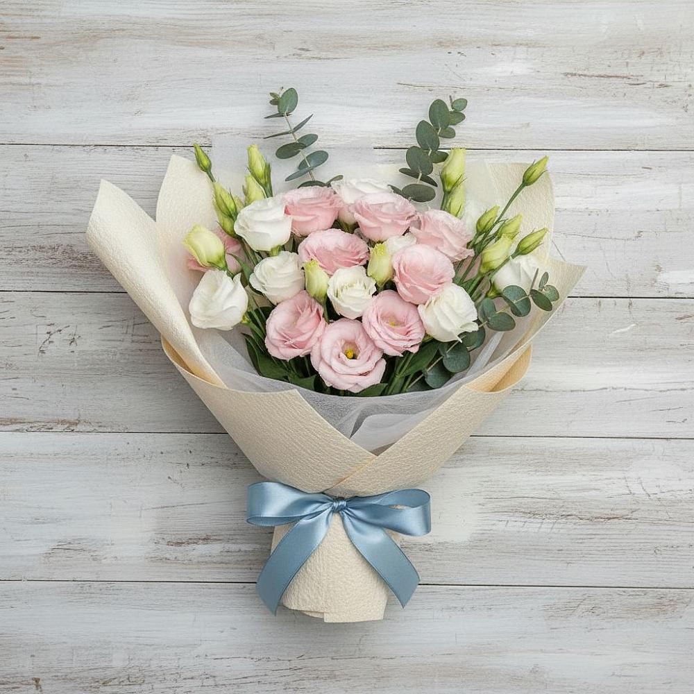 Букет цветов из: Лизиантусы в Старая Ведуге